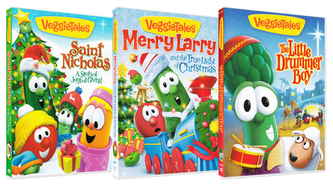 Veggietales: Merry Larry / Saint Nicholas / The Little Drummer Boy (3-Pack) (Boxset) DVD Movie
