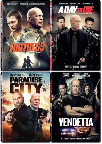 Bruce Willis Collection (Fortress/A Day to Die/Paradise City/Vendetta) (Bilingual)(4 Pack) DVD Movie
