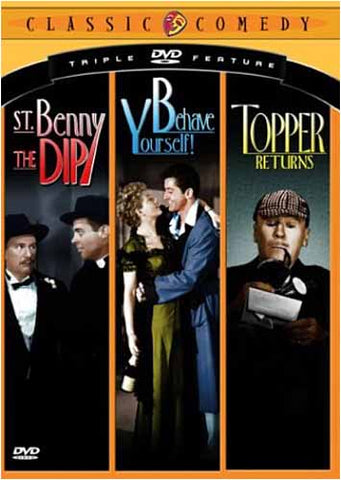 Classic Comedy Triple Feature (Volume 2) (St. Benny the Dip / Behave Yourself / Topper Returns) DVD Movie