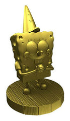 Gnerd Gnomes (Spongebob Squarepants: Gold Chrome Exclusive Fry Cook Spongebob) (PVC Garden Gnome)