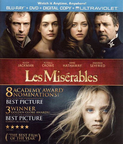 Les Misérables (Blu-ray + DVD + Copie Numérique + UltraViolet) (Blu-ray) Film BLU-RAY