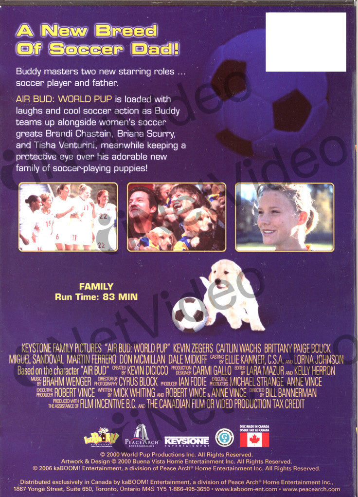 Air Bud World Pup On DVD Movie