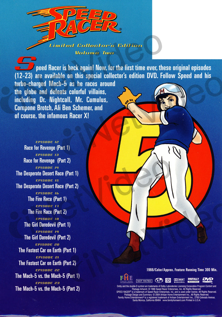 Speed Racer - Volume 2 (Limited Collector's Edition) on DVD Movie
