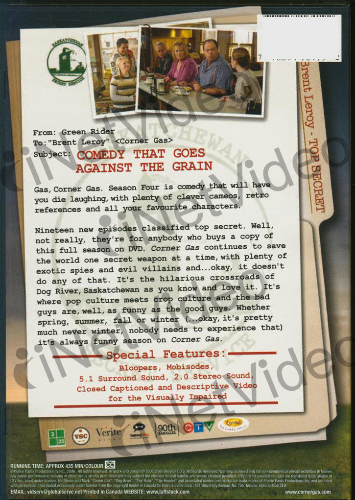 Corner Gas Season 4 (Boxset) on DVD Movie