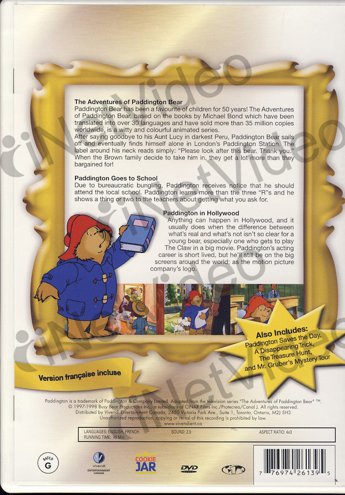 The Adventures of Paddington Bear Paddington Goes to School on DVD Movie
