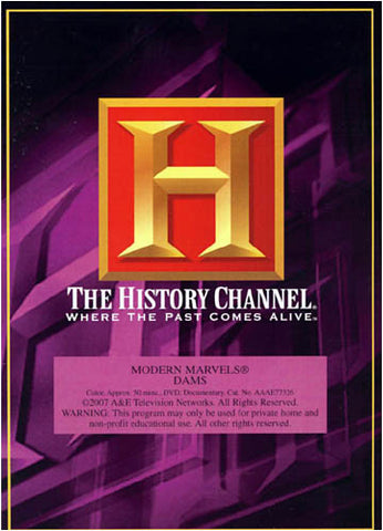 Modern Marvels - Dams (The History Channel) Film DVD
