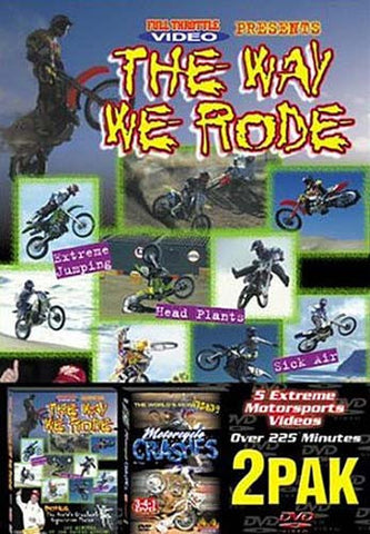 The Way We Rode/The World's Most Insane Motorcycle Crashes(2 Pack) DVD Movie