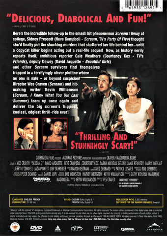 Scream 2 (Digital Mastered) DVD Movie 