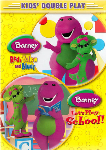 Barney (Red, Yellow, And Blue!/Let's Play School!) (Double Feature) DVD Movie 