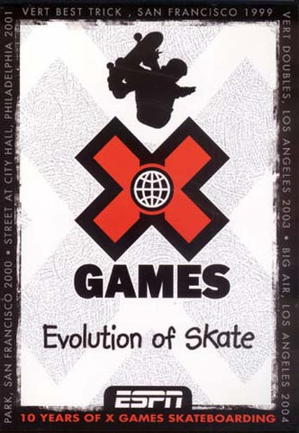 X Games - Evolution du film DVD sur le skate
