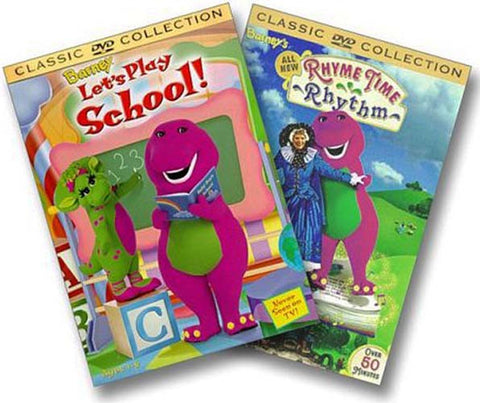 Barney DVD Collection (Barney's Let's Play School/Barney's Rhyme Time Rhythm) (2 Pack) DVD Movie 