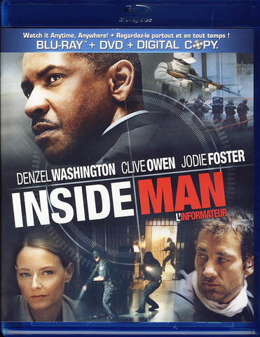 Inside Man (Blu-ray + DVD + Copie Numérique) (Bilingue) (Blu-ray) Film BLU-RAY