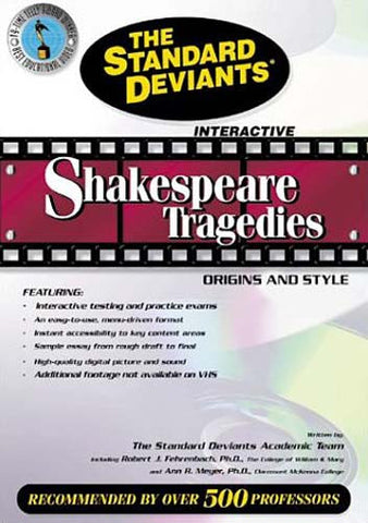 Déviants standard - Tragédies de Shakespeare - Origines et style DVD Film