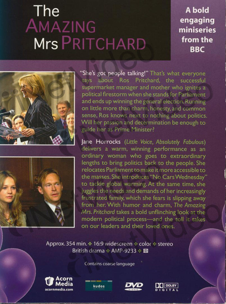 The Amazing Mrs Pritchard (Boxset) on DVD Movie