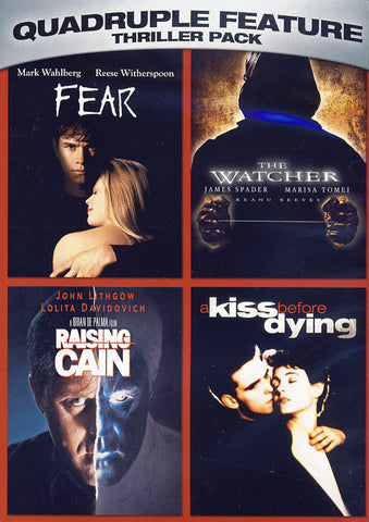 Fear / The Watcher / Raising Cain / A Kiss Before Dying (Quadruple Feature) (Black Spine) DVD Movie