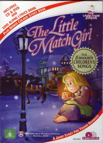 The Little Match Girl (With 8Children's Songs CD And Colour Story Book) (Boxset) DVD Movie 