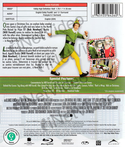 Elf (Bilingual) (Blu-ray) BLU-RAY Movie 