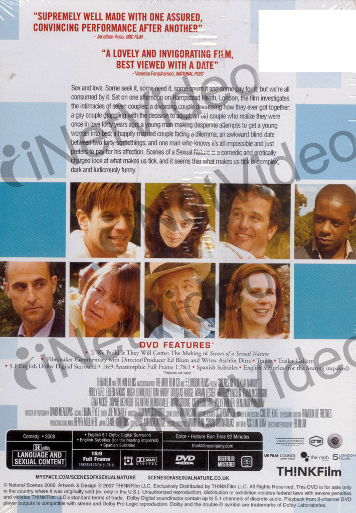 Scenes of a Sexual Nature on DVD Movie