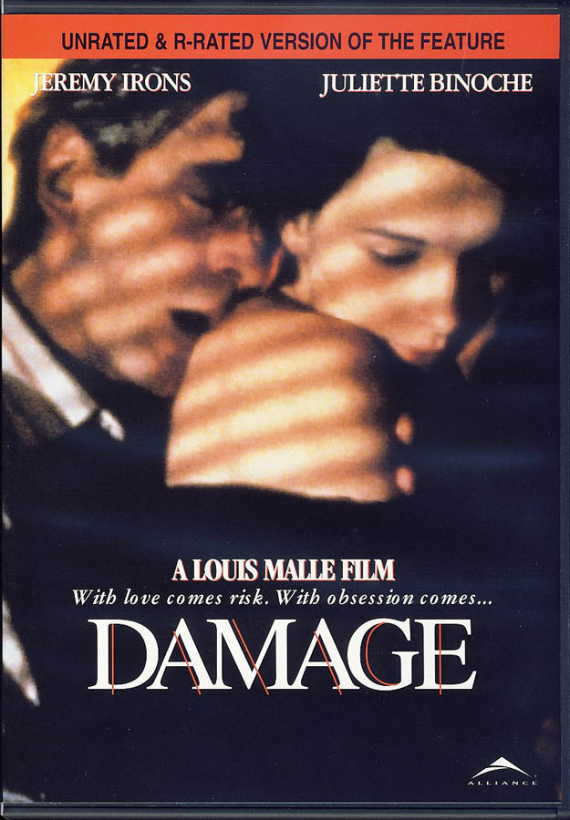 DAMAGE Original Movie Poster - 47x63 in. - 1992 - Louis Malle, Jeremy Irons