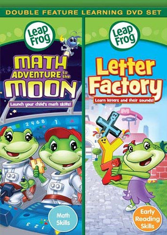 Leap Frog - Math Adventure to the Moon/Letter Factory (Double Feature) (Maple) DVD Movie 