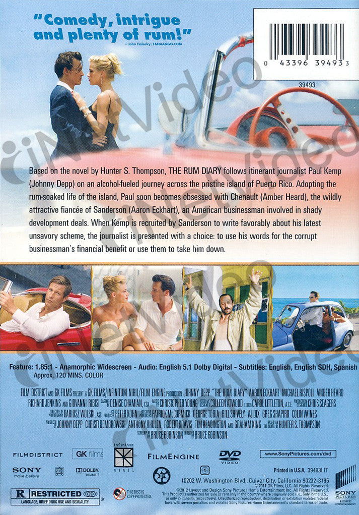 The Rum Diary on DVD Movie