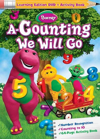 Barney - A Counting We Will Go (Learning Edition DVD + Activity Book) DVD Movie 