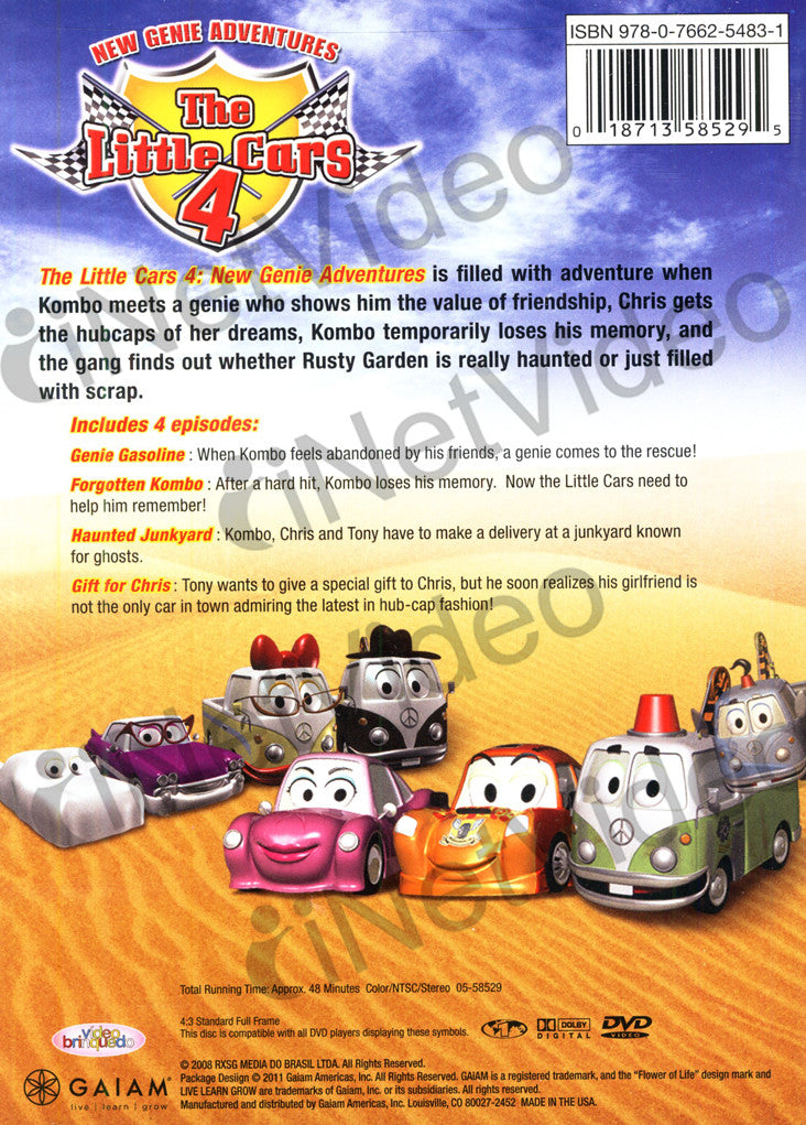 Little Cars 4: New Genie Adventures on DVD Movie