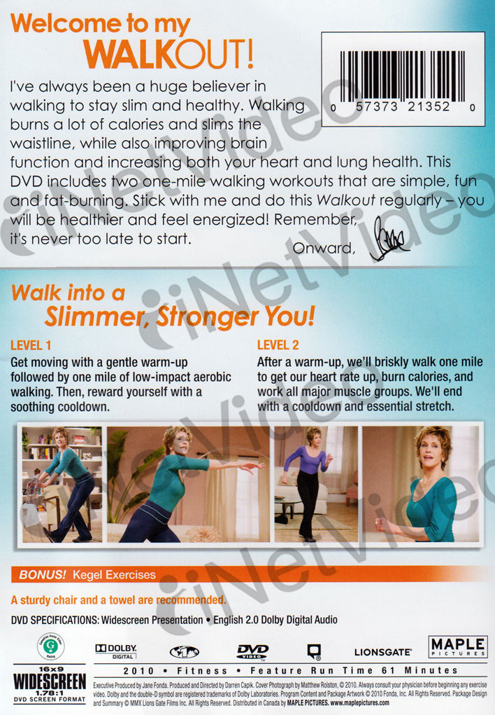Jane fonda's best sale fitness walkout