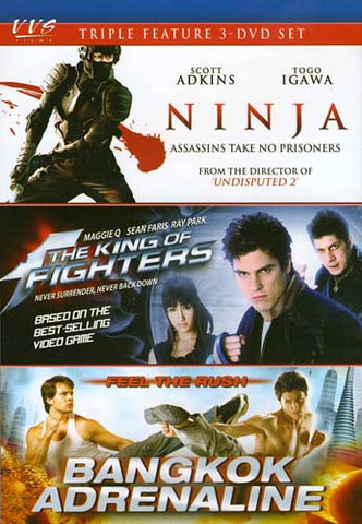 Ninja / Le roi des combattants / Bangkok Adrenaline (Triple Feature) DVD Movie