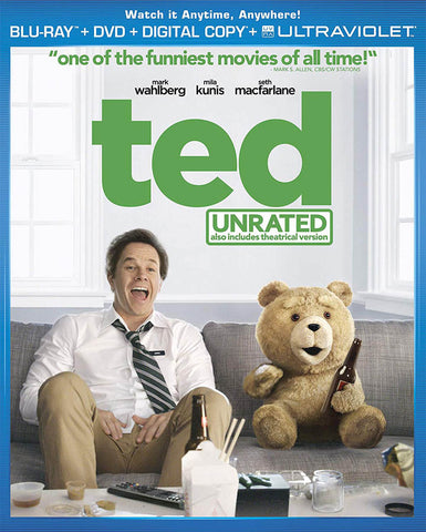 Ted (Blu-ray + DVD + Copie Numérique + UltraViolet) (Blu-ray) Film BLU-RAY