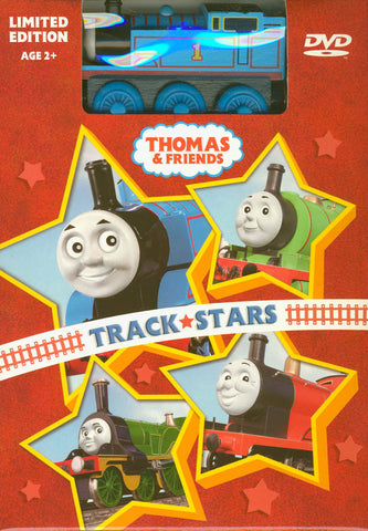 Thomas & Friends - Track Stars (Limited Edition) With WoodenTrain (Boxset) DVD Movie 