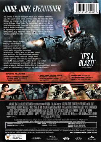 Dredd (2012) (Bilingual) DVD Movie 