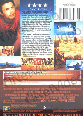 127 Heures (127 Heures) (Bilingue) DVD Film