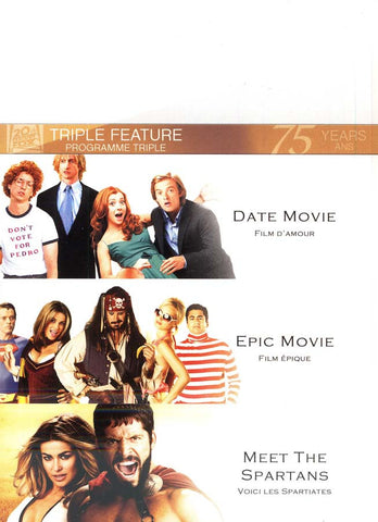 Date Movie / Epic Movie / Meet the Spartans (triple fonctionnalité) (Boxset) DVD Movie