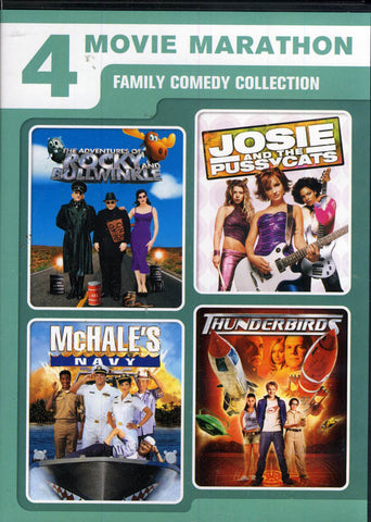 4 Comédie familiale - Les aventures de Rocky & Bullwinkle / Josie et les Pussycats / McHale s Navy / Thund DVD Movie