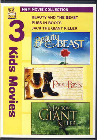 Beauty and the Beast / Puss in Boots / Jack the Giant Killer DVD Movie 