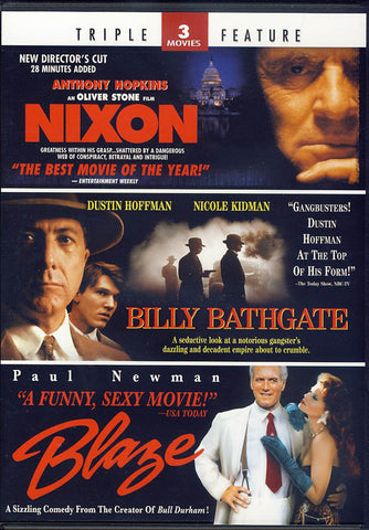 Nixon / Billy Bathgate / Blaze (Triple Feature) DVD Movie 
