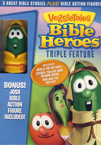 VeggieTales: Bible Heroes Triple Feature (Bonus: Figurine Biblique Josh) (Boxset) DVD Film