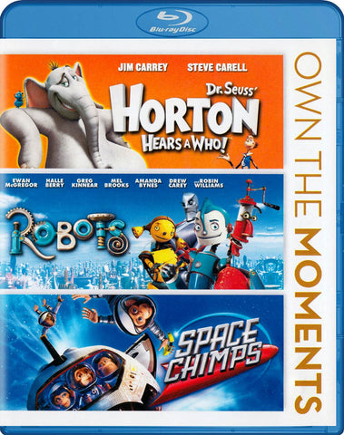 Dr. Seuss Horton Hears a Who!/ Robots / Space Chimps (Blu-ray) (Boxset) BLU-RAY Movie 