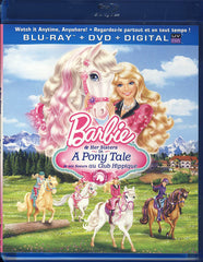 Barbie et ses soeurs dans un conte de poney (Bilingue) (Blu-ray + DVD + Numérique) (Blu-ray)