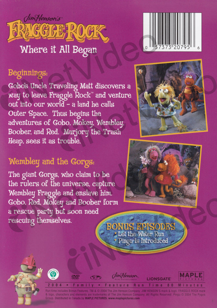 Fraggle Rock -Where it All Began on DVD Movie