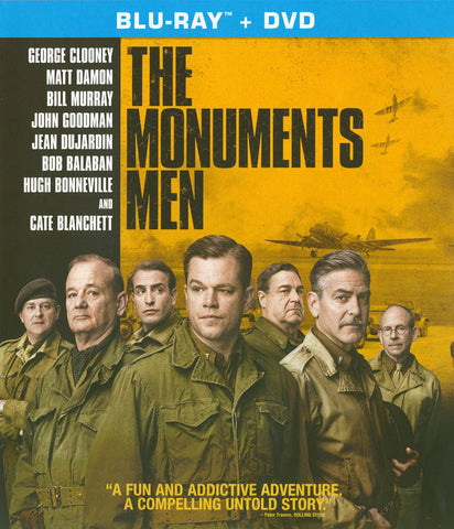 The Monuments Men (Blu-Ray +DVD +Digital HD) (Blu-ray) BLU-RAY Movie 