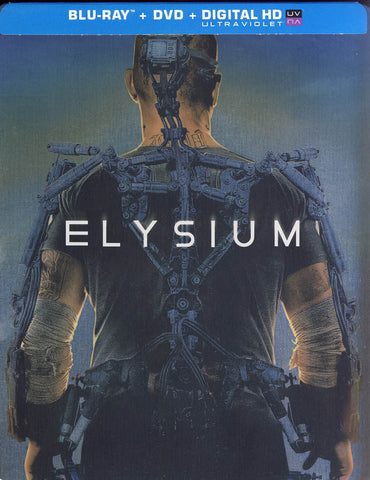 Elysium (Blu-ray + DVD + Copie numérique UltraViolet) (Affaire Steelbook) (Blu-ray) Film BLU-RAY