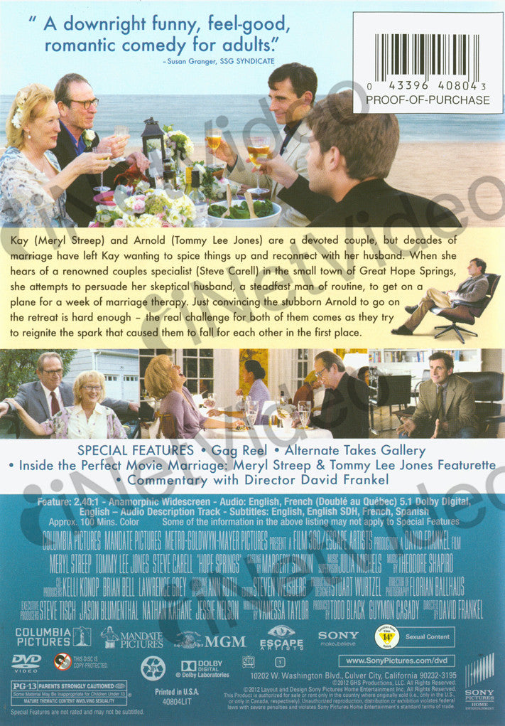 Hope springs ultraviolet digital copy on dvd movie