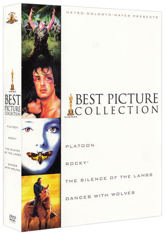 Best Picture Collection (Platoon / Rocky / The Silence of The Lambs / Dances With Wolves) (Boxset) DVD Movie 