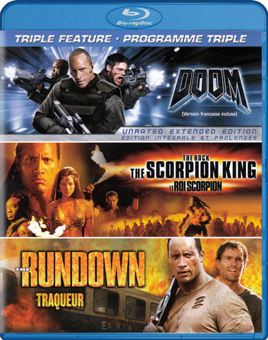 Doom / Le Roi Scorpion / Rundown (Triple Feature) (Blu-ray) (Bilingue) Film BLU-RAY