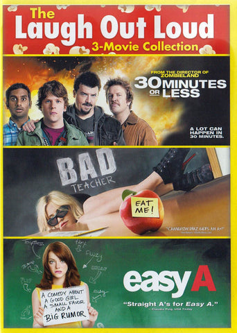 30 Minutes Or Less / Bad Teacher / Easy A (+ Digital Copy) (Triple Feature) DVD Movie 
