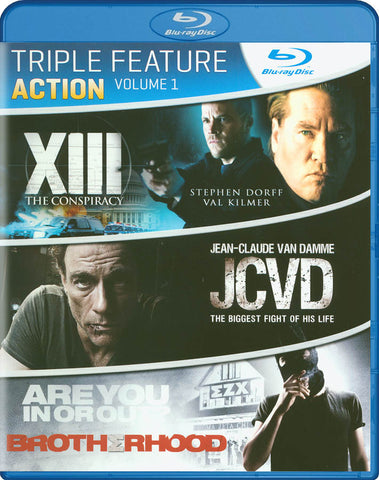 Triple Feature: Action - Vol. 1 (XIII: Le complot / JCVD ​​/ Brotherhood) (Blu-ray) Film BLU-RAY