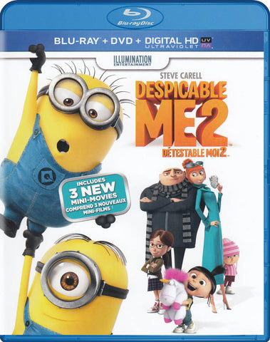 Despicable Me 2 [Blu-ray + DVD + Copie UltraViolet (Bilingue) DVD Film