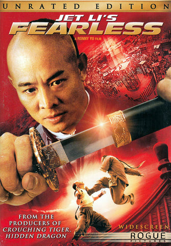 Film DVD sans peur de Jet Li (édition grand écran non classé)